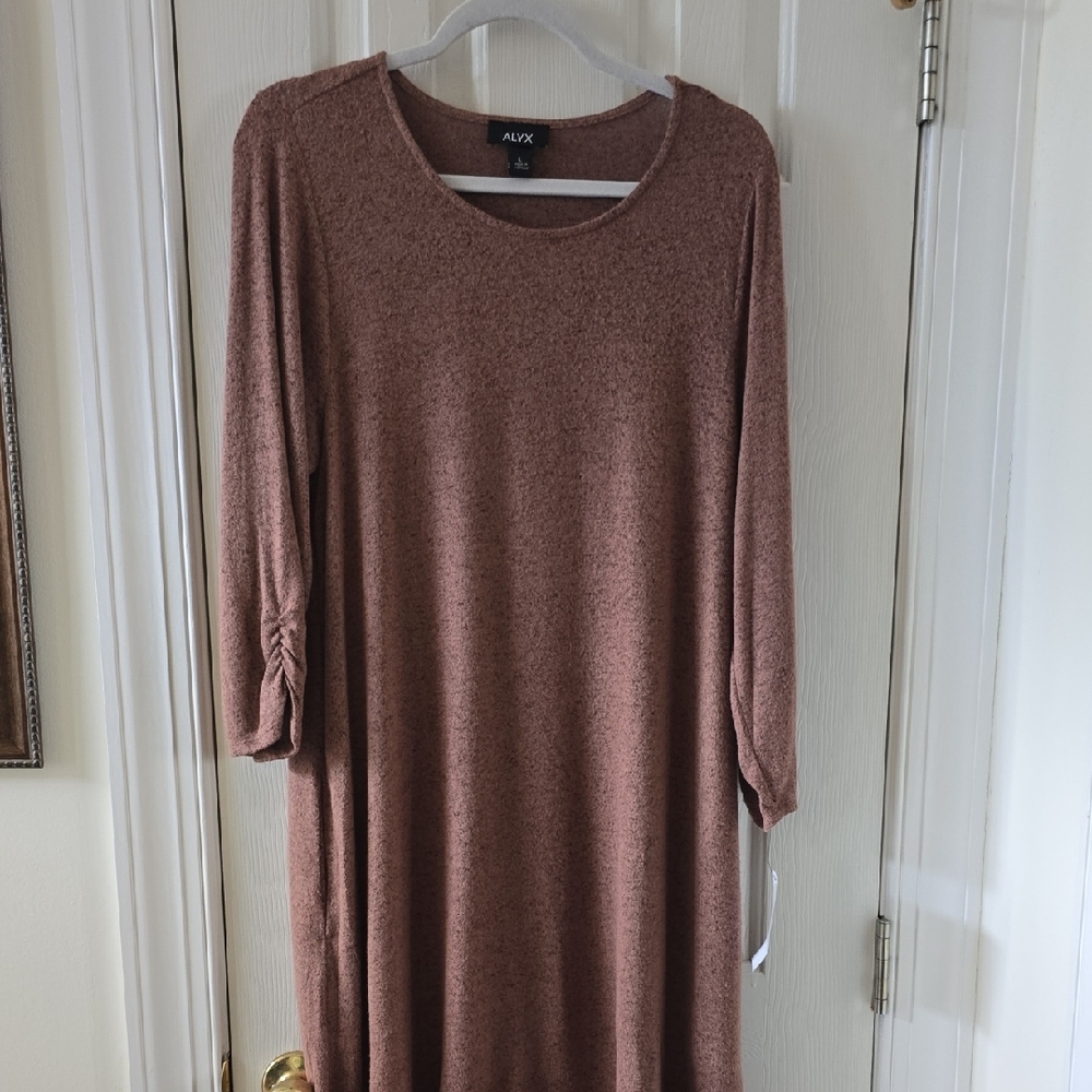 ALYX BRAND WOMEN'S BROWN DRESS SIZE LARGE